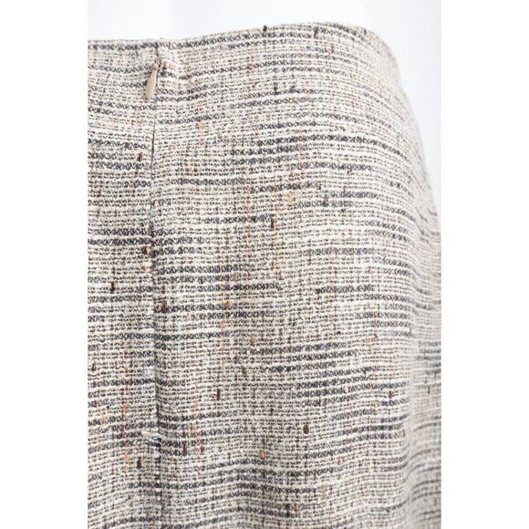 Celine Womens Blazer Suit Jacket Long & Pencil Skirt Set Sz 40 US 8 Blue Tweed - Picture 15 of 15